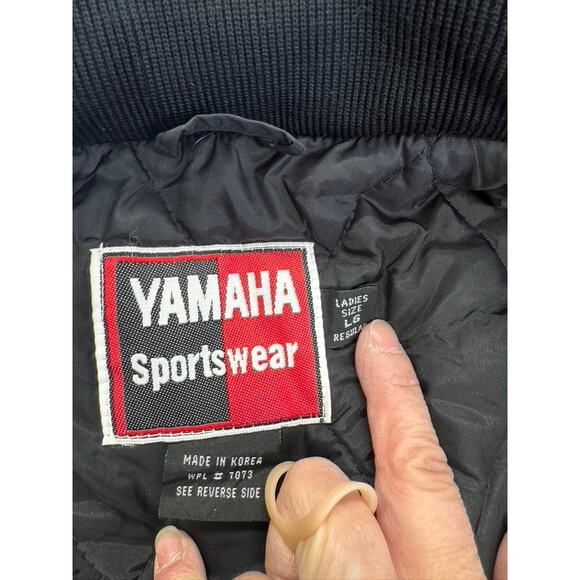 "YAMAHA", Vintage, Womens Sportswear, Racing, Snowmobile, Jacket, Size L, - Picture 9 of 10